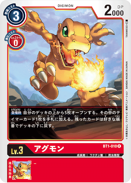 Agumon Parallel Card Preview for Booster Set 1 | With the Will