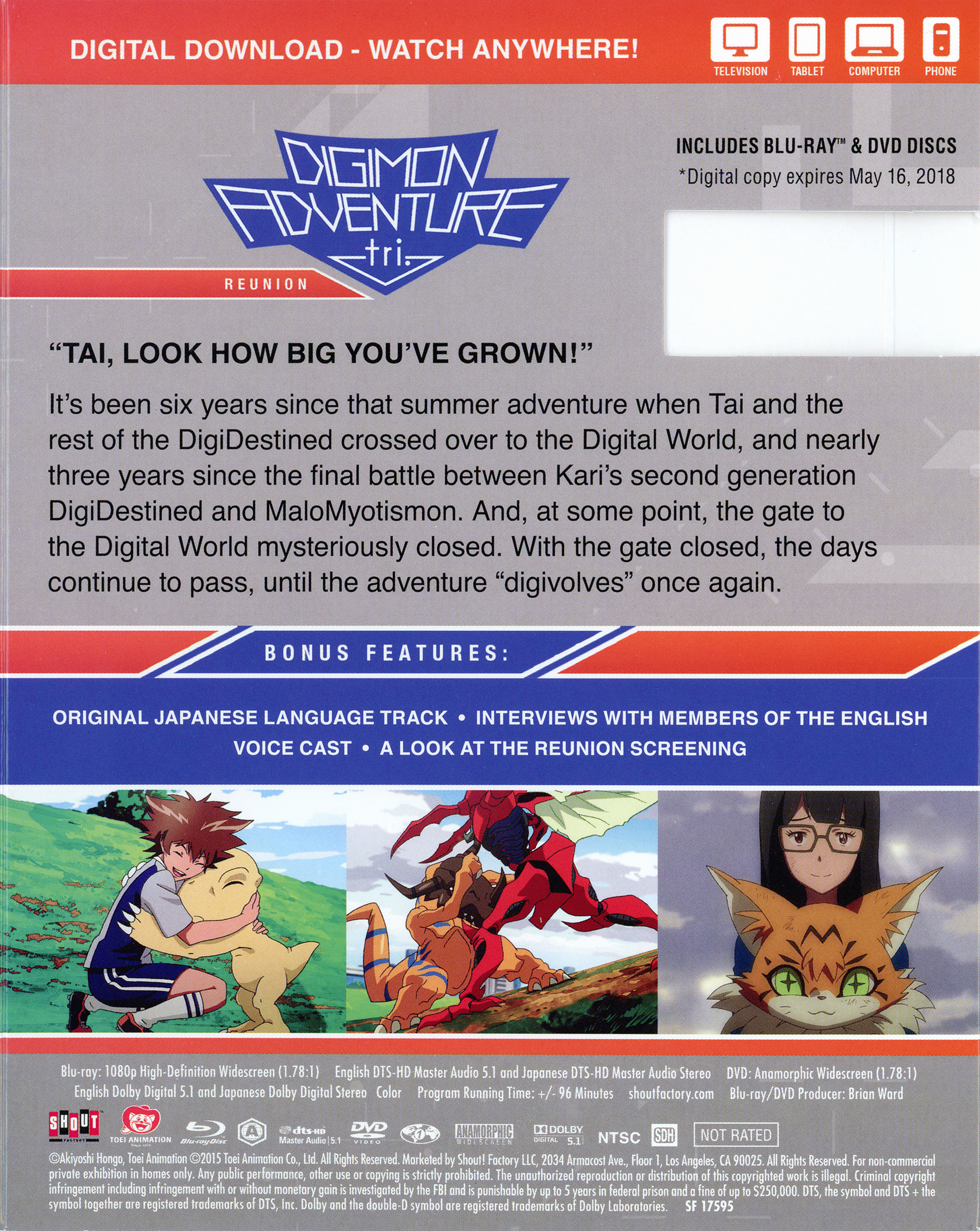 Digimon Adventure Tri Dvd