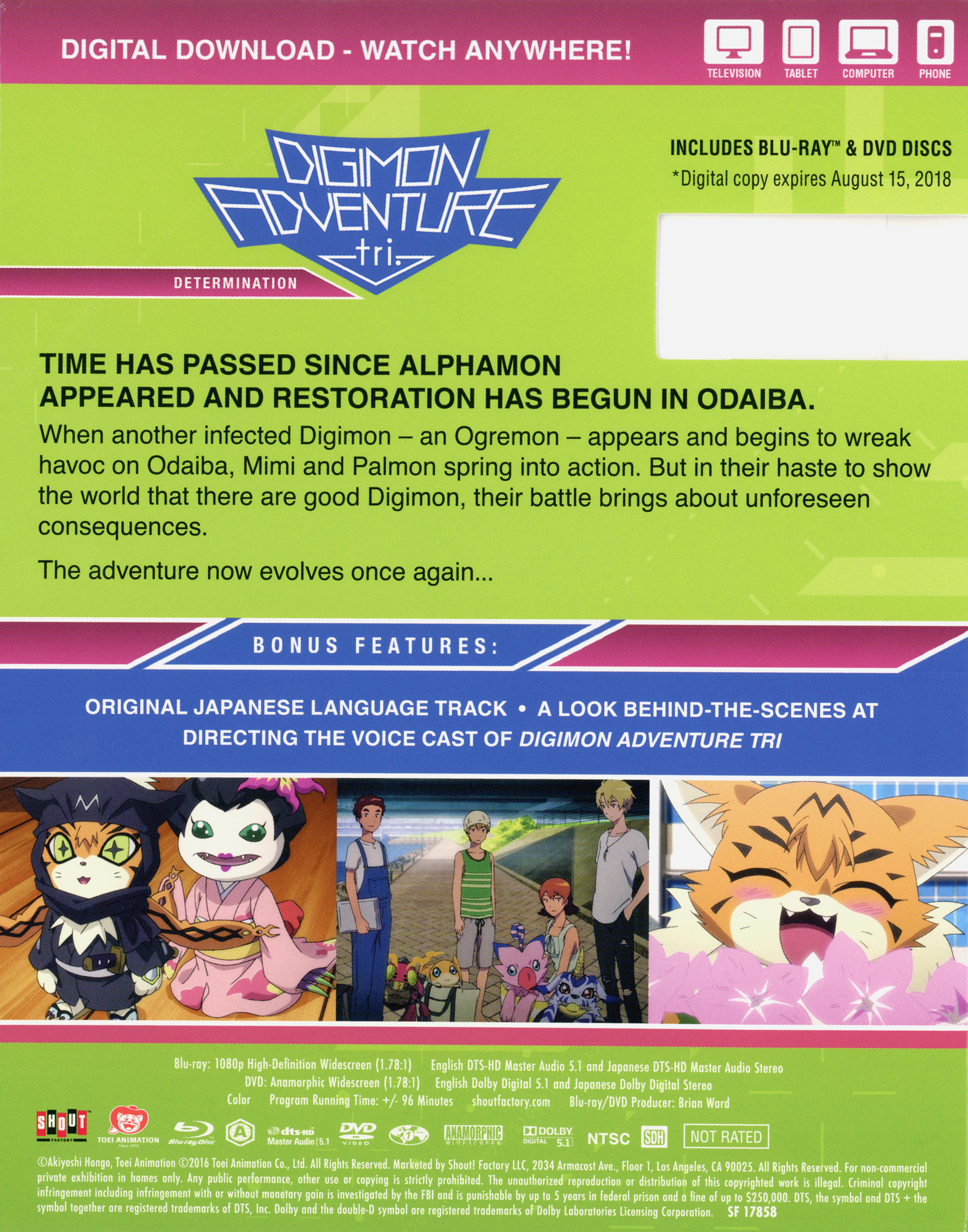 Digimon Adventure tri. Part 2: Determination streaming