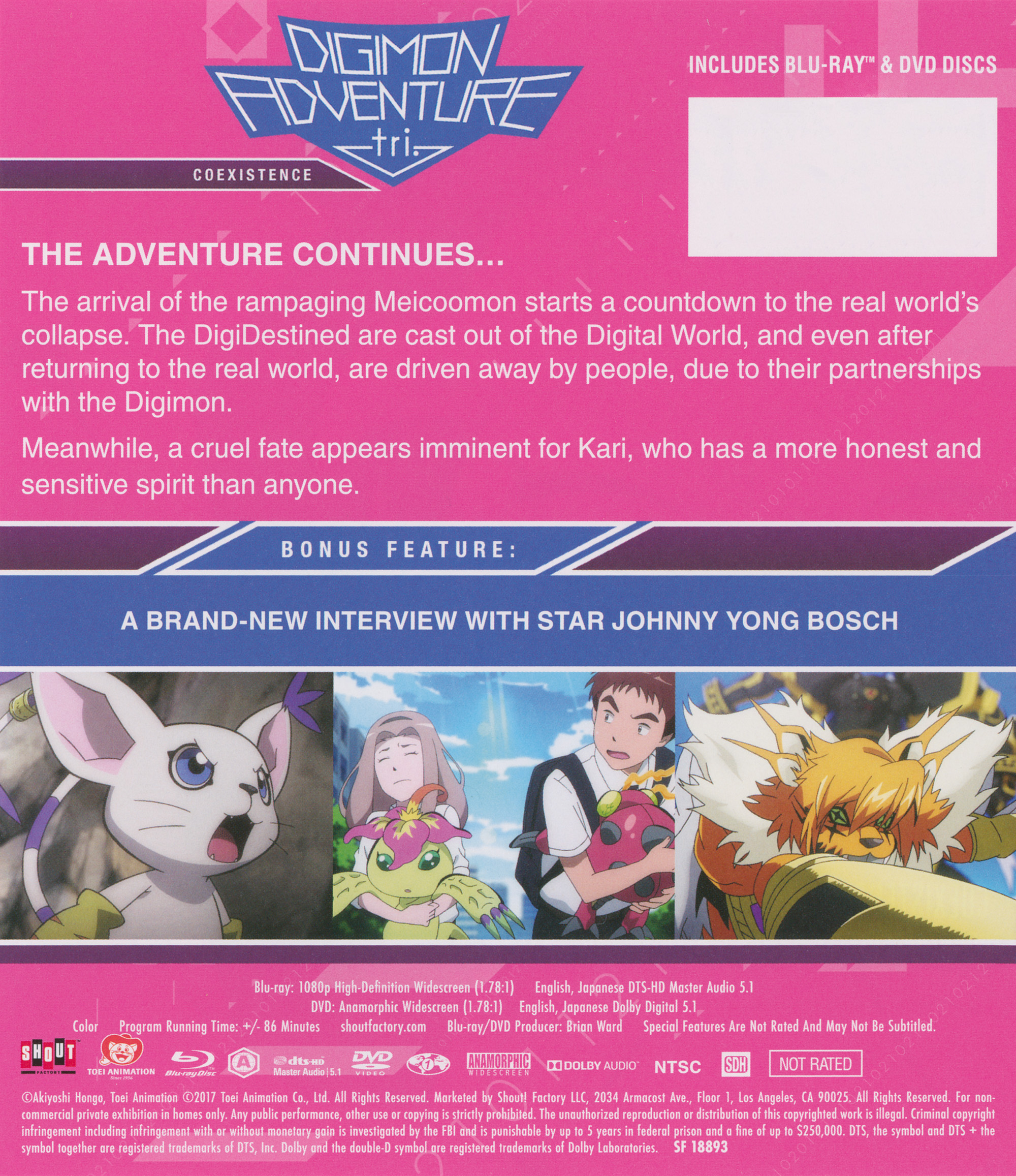 DIGIMON ADVENTURE tri.: Coexistence Showtimes