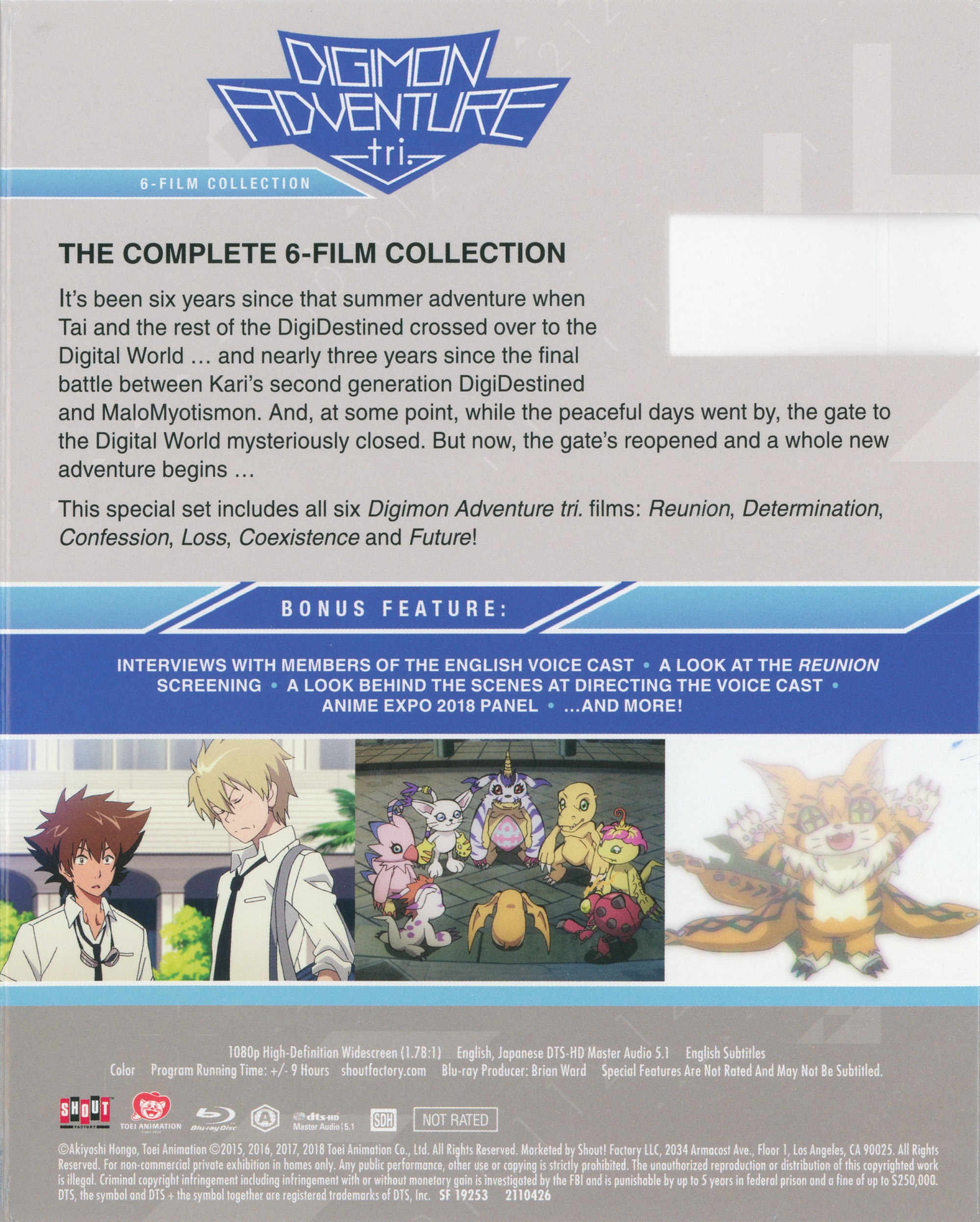 Digimon Adventure tri.: The Complete 6-Film Collection